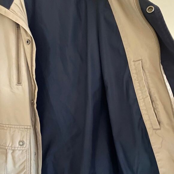 Tommy Hilfiger Men's Tan 100% Cotton Shell Lined Full Zip Snaps Jacket Size XL - Picture 7 of 8